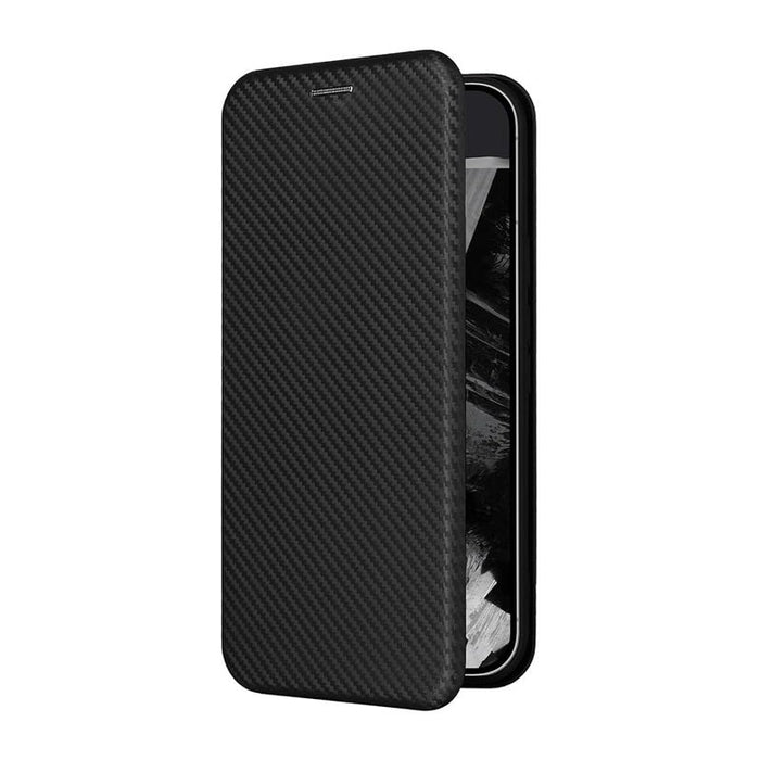 Slim Carbon Fiber Flip Wallet Case Cover
