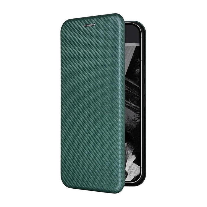 Slim Carbon Fiber Flip Wallet Case Cover