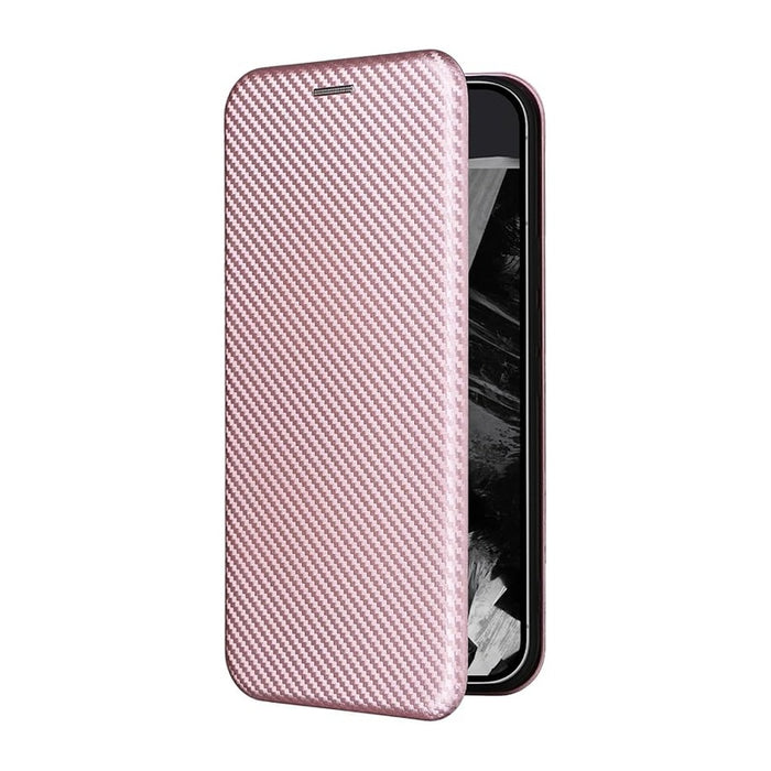 Slim Carbon Fiber Flip Wallet Case Cover