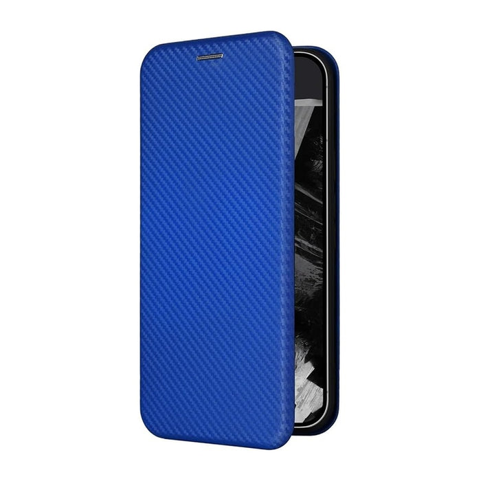 Slim Carbon Fiber Flip Wallet Case Cover