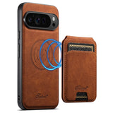 Google Pixel 11 Pro XL MagSafe Wireless Charging Wallet Leather Case