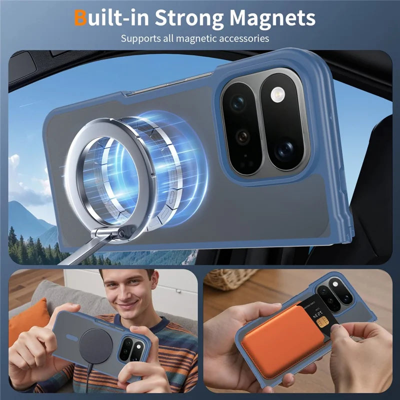 Pixel 11 Pro Fold Magnetic Case with Tempered Glass and Matte Finish – View 13