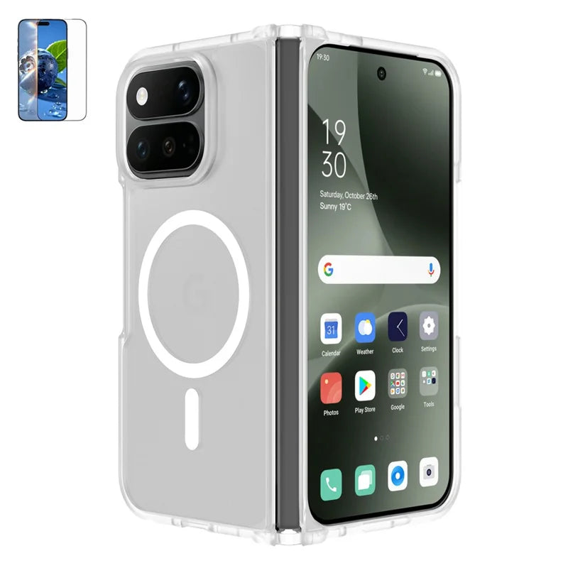 Pixel 11 Pro Fold Magnetic Case with Tempered Glass and Matte Finish – View 2