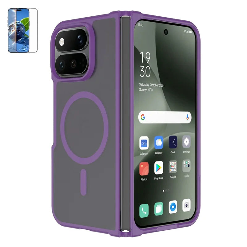 Pixel 11 Pro Fold Magnetic Case with Tempered Glass and Matte Finish – View 4