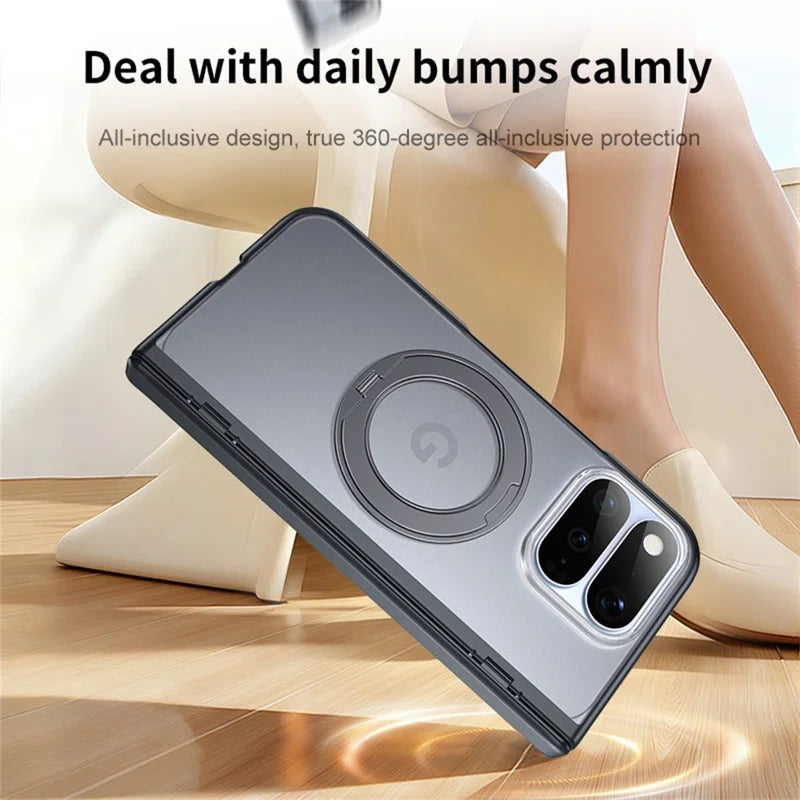 Pixel 11 Pro Fold Pixelsnap Compatible Case with 360° Rotating Kickstand & Tempered Glass – View 8