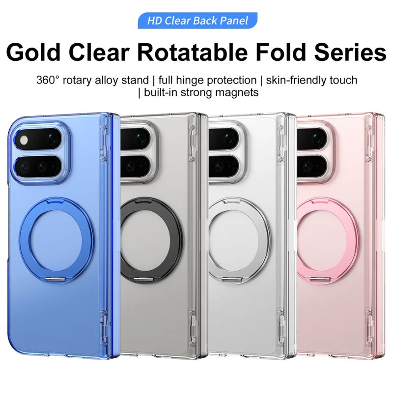 Pixel 11 Pro Fold Clear Case with Rotatable Kickstand and Hinge – View 13