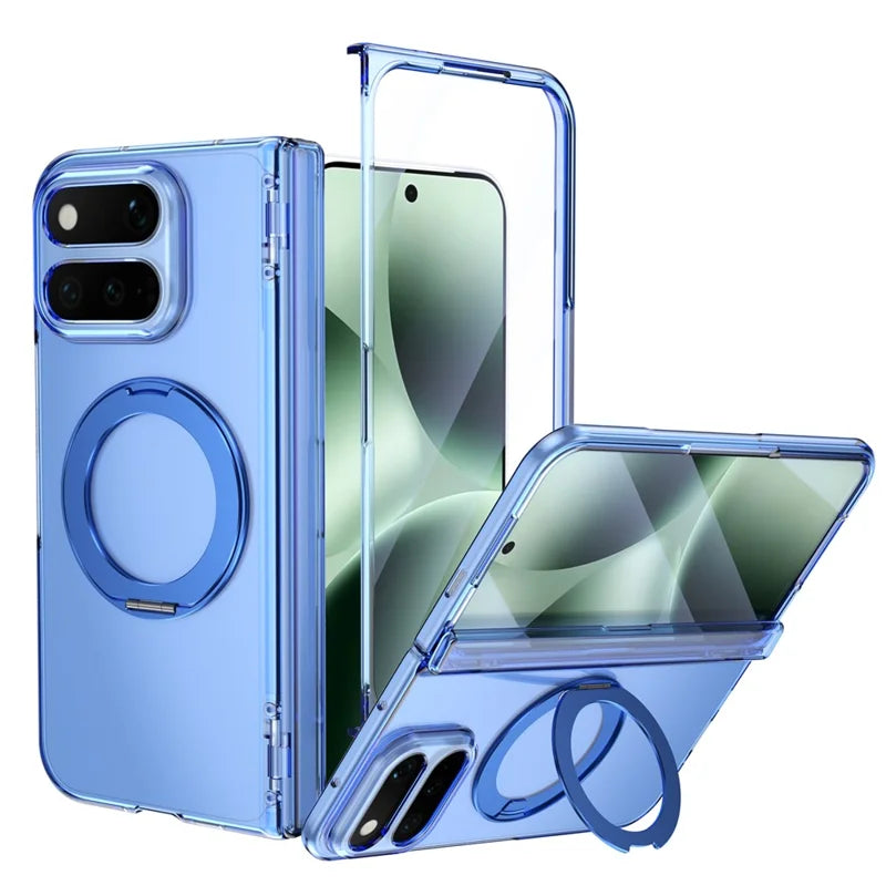 Pixel 11 Pro Fold Clear Case with Rotatable Kickstand and Hinge – View 2