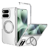 Pixel 11 Pro Fold Clear Case with Rotatable Kickstand and Hinge – View 4