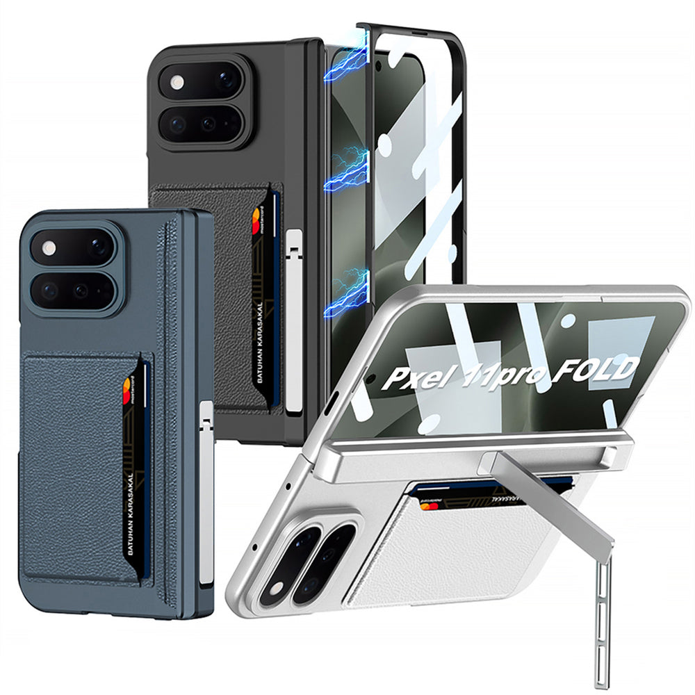 Pixel 11 Pro Fold Fold Integrated Fold Hinge Card Slot Phone Case with Holder
