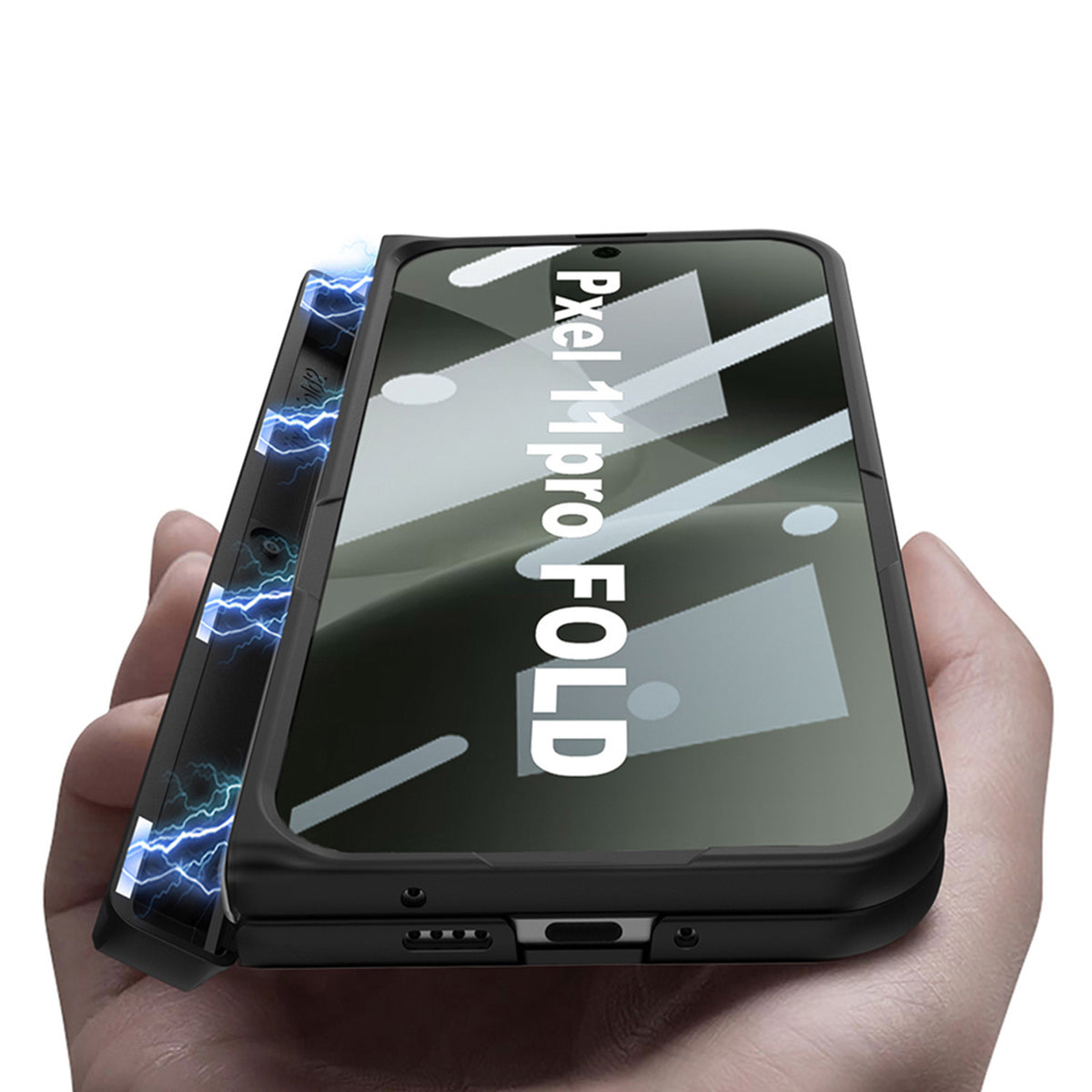 Pixel 11 Pro Fold Fold Integrated Fold Hinge Card Slot Phone Case with Holder