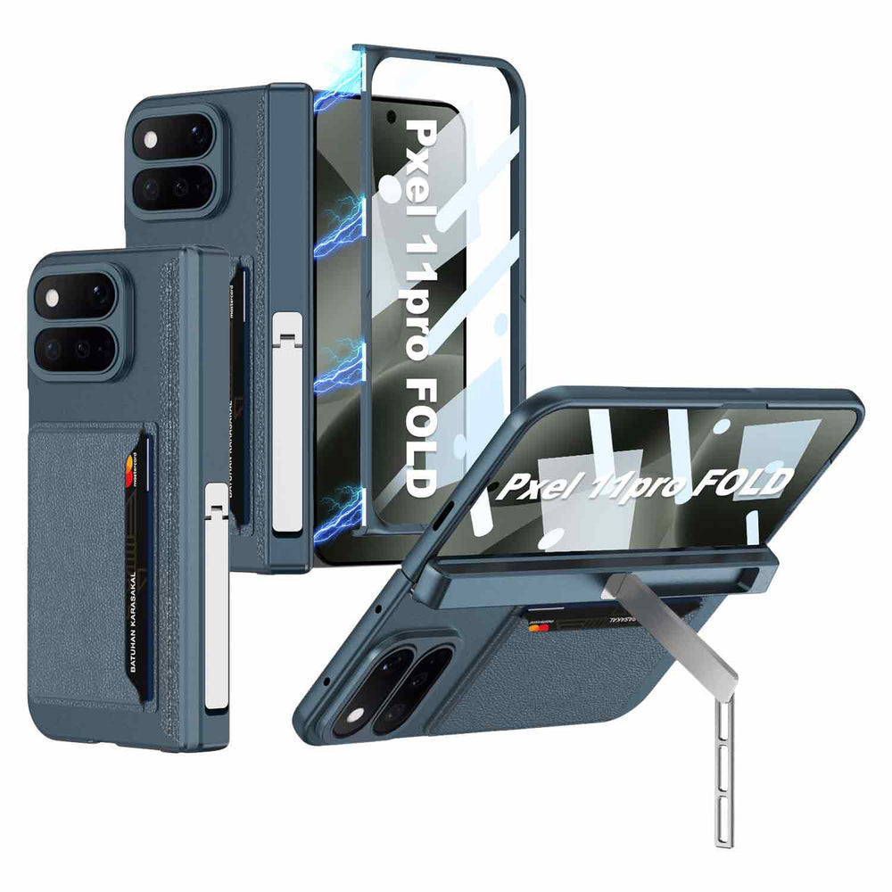 Pixel 11 Pro Fold Fold Integrated Fold Hinge Card Slot Phone Case with Holder
