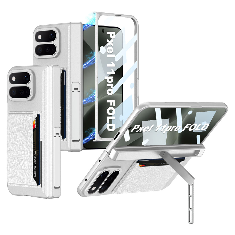 Pixel 11 Pro Fold Fold Integrated Fold Hinge Card Slot Phone Case with Holder