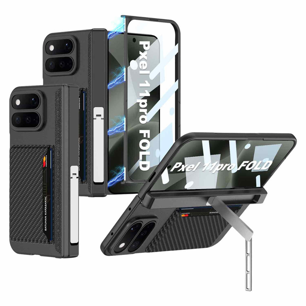 Pixel 11 Pro Fold Fold Integrated Fold Hinge Card Slot Phone Case with Holder